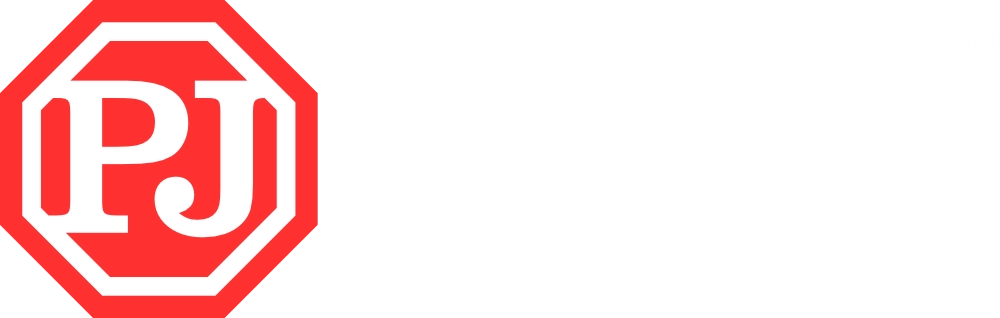 PJ Signs Chennai - LED Signage & 3D Letters Company Logo