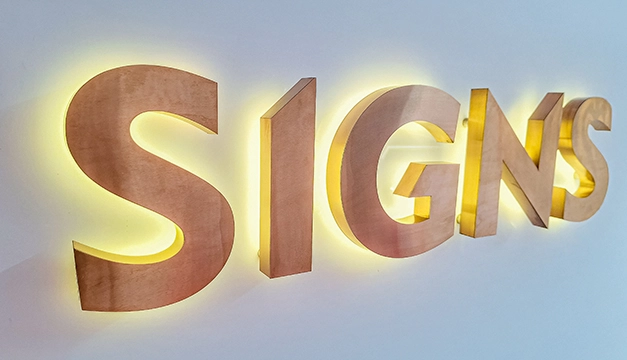 Reverse Lit Sign - Backlit signage